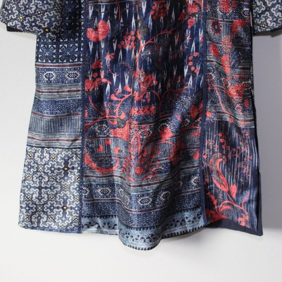 NWOT Soft Surroundings Montebleu Topper Mixed Print Kimono Cardi Large H13180 - Picture 9 of 11